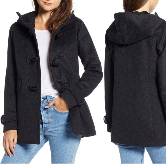 Pendleton Roslyn Waterproof Lambswool Blend Hooded Toggle Coat - Like New Size M - Picture 3 of 9